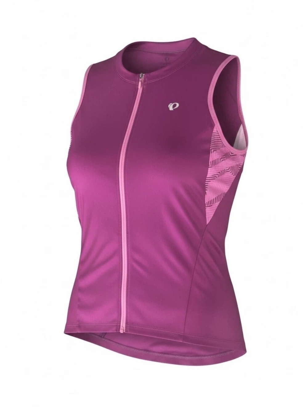 Pearl Izumi SELECT Sleeveless Cycling Jersey Top Pockets Size L Purple Full Zip